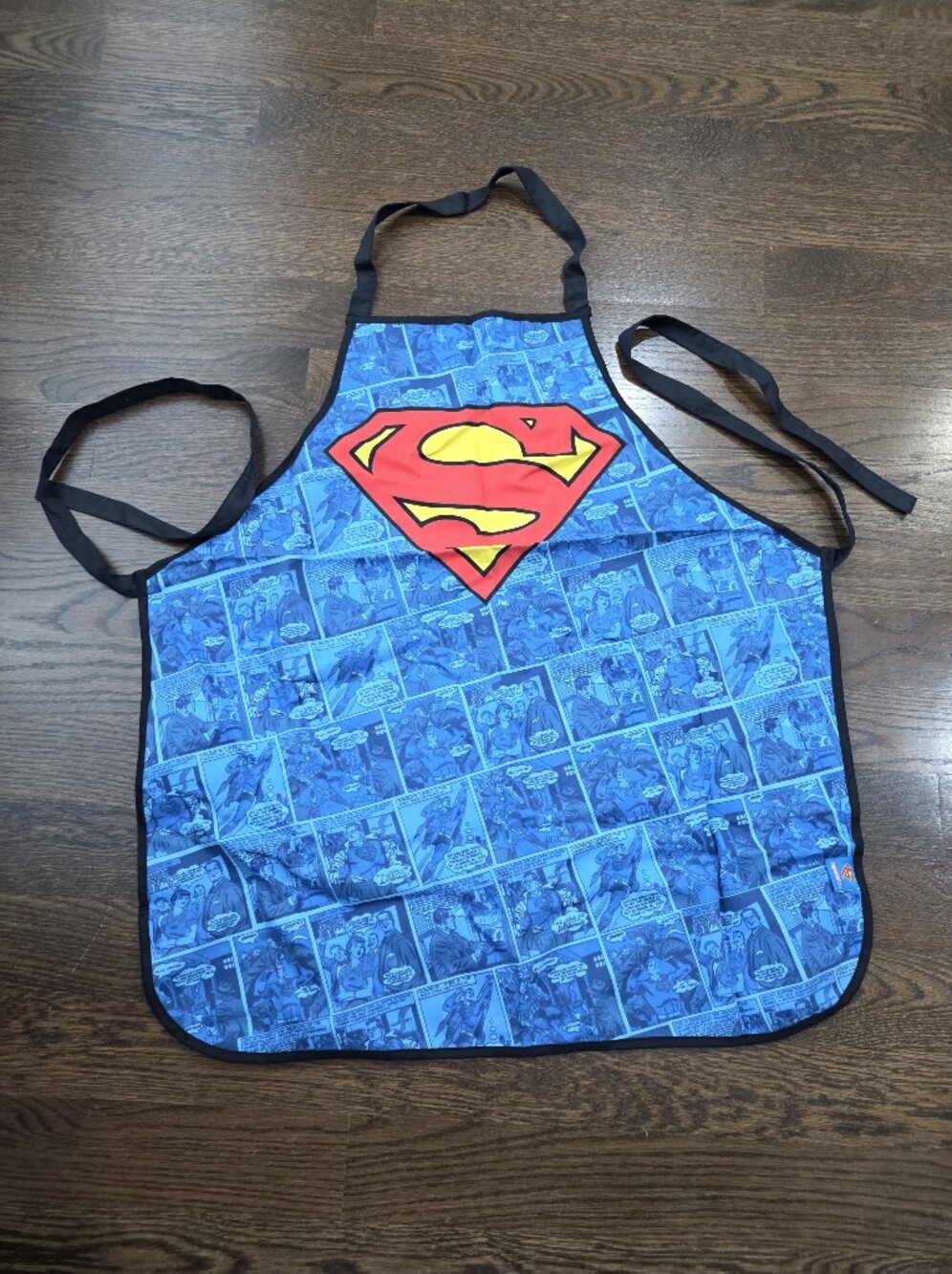 DC Comics Blue  Apron with Red and Yellow Superman Shield